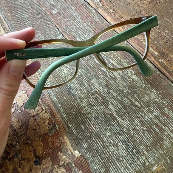 Fendi Green and Brown Eyeglasses - Picture 6 of 7